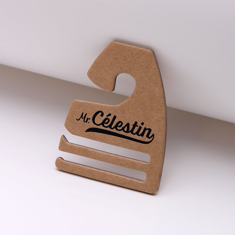 Custom Cardboard Tie Hanger Card