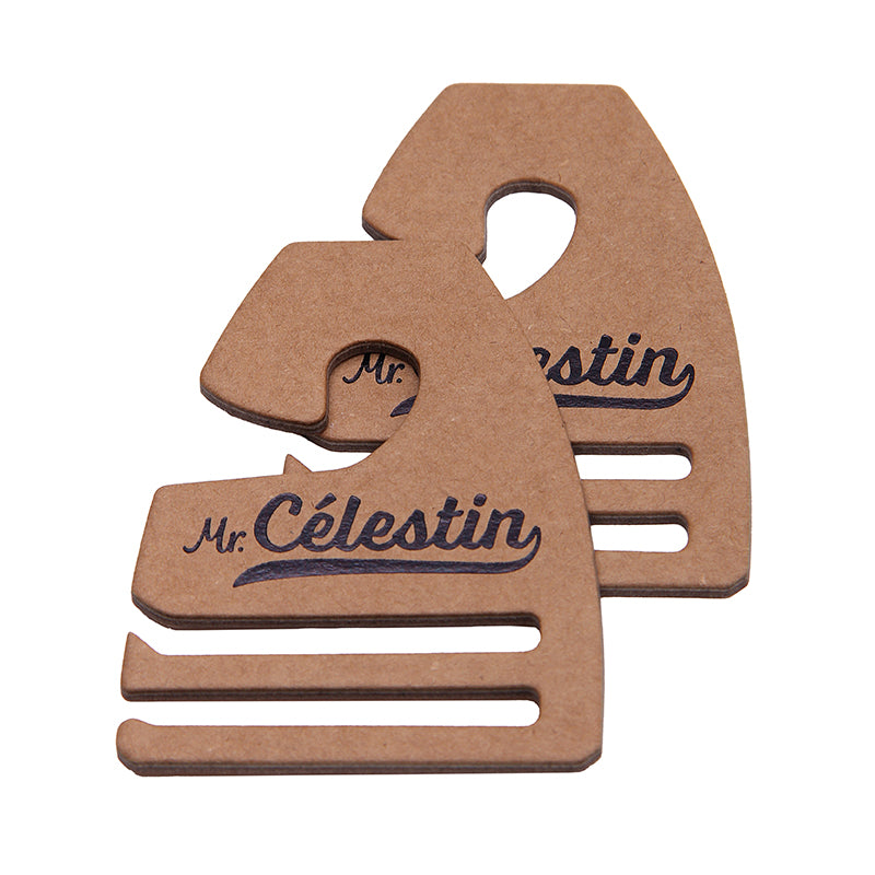 Custom Cardboard Tie Hanger Card