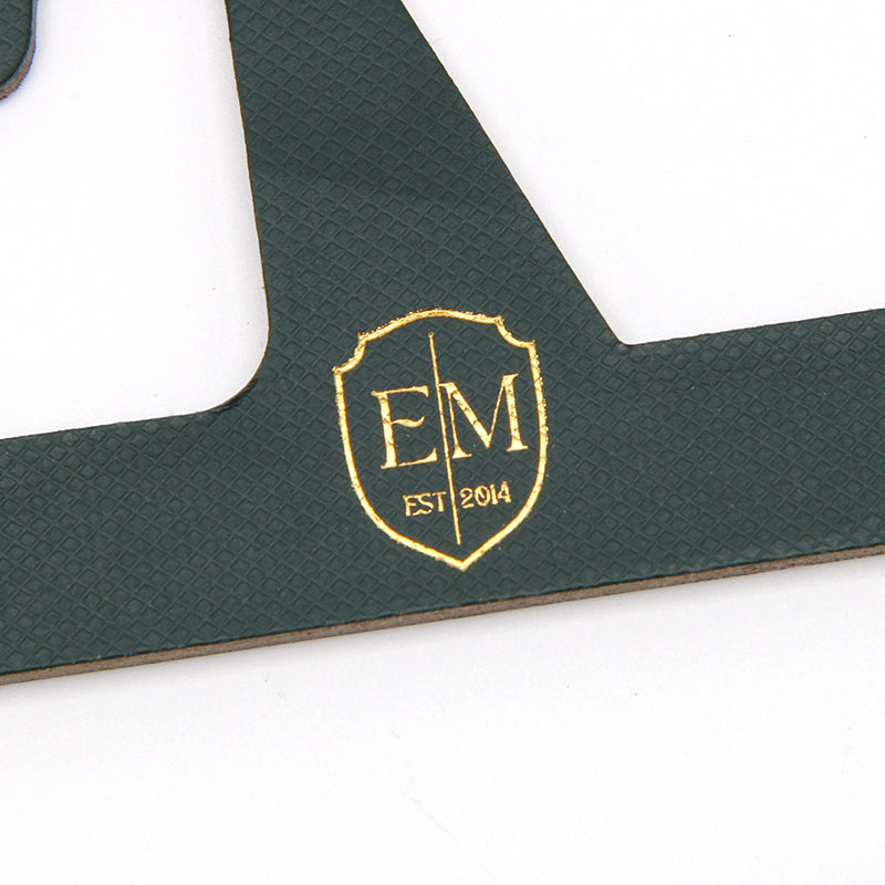 Custom Scarf Hanger with Gold Foil Logo | Premium Textured Paperboard Hook