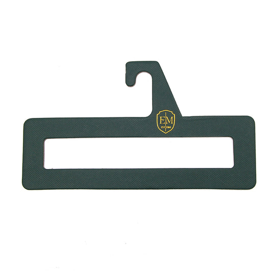 Custom Scarf Hanger with Gold Foil Logo | Premium Textured Paperboard Hook