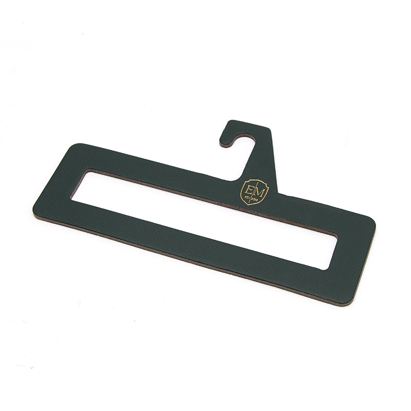 Custom Scarf Hanger with Gold Foil Logo | Premium Textured Paperboard Hook