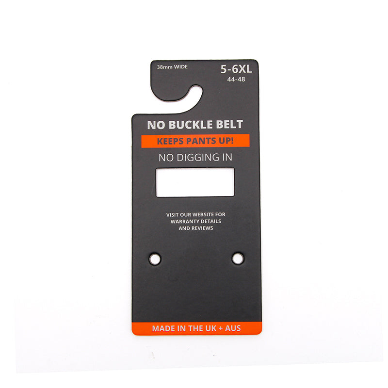 Custom Belt Hanger Card | Gloss Laminated Industrial Paperboard