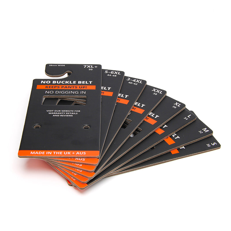 Custom Belt Hanger Card | Gloss Laminated Industrial Paperboard