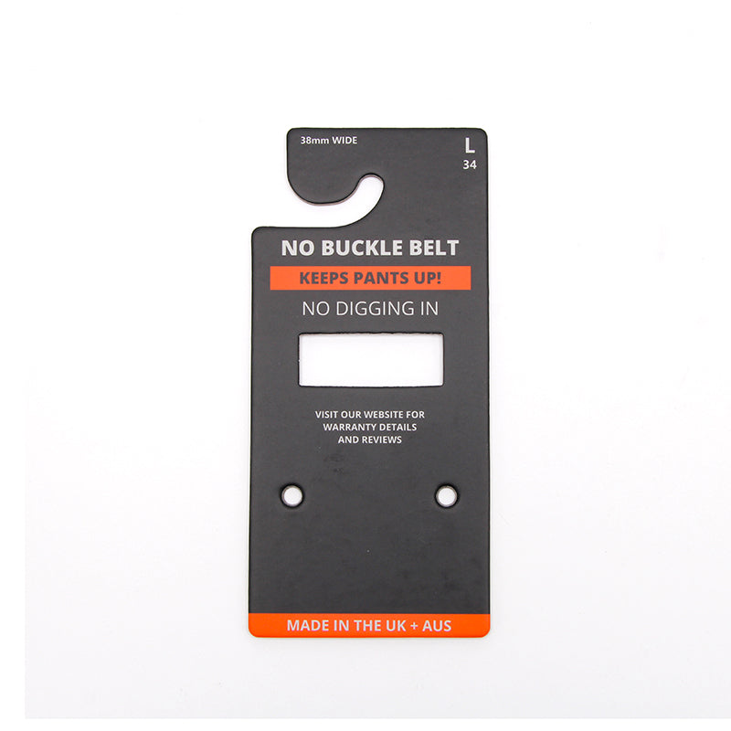 Custom Belt Hanger Card | Gloss Laminated Industrial Paperboard