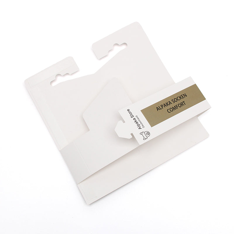 Custom Eco-friendly Head Card Packaging for Socks Retail Display