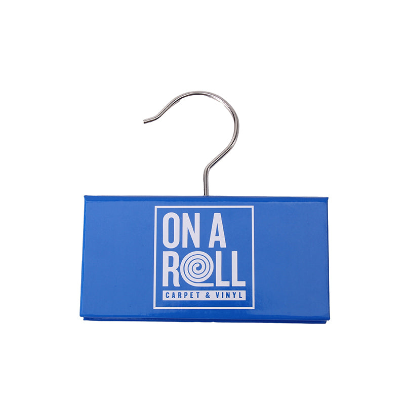 Custom Cardboard Hanger with Metal Hook for Home Textile Display