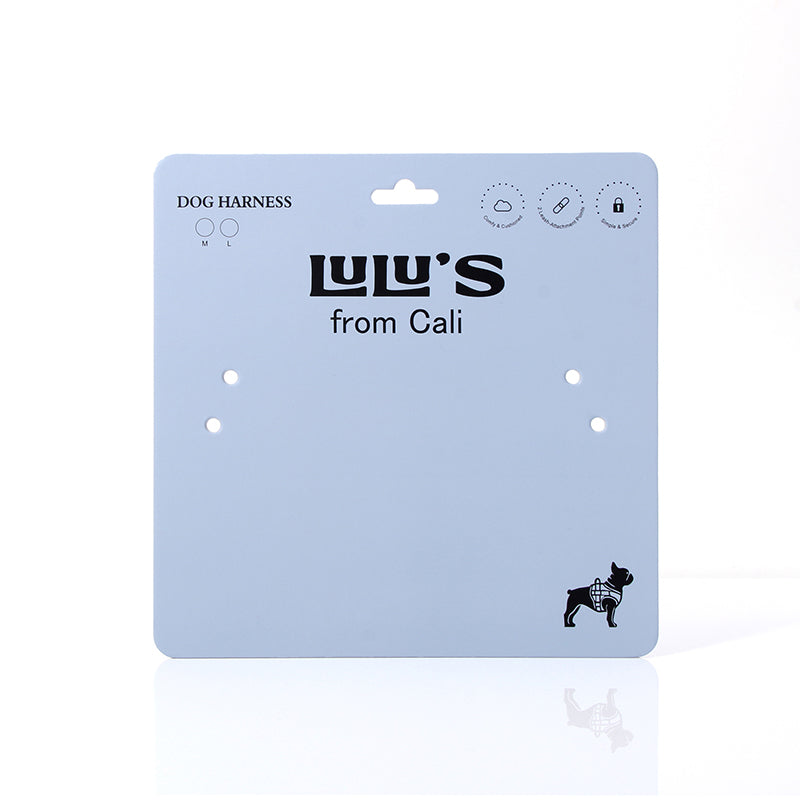 Custom Dog Harness & Treat Pouch Display Cards – Multi-Size Pet Packaging