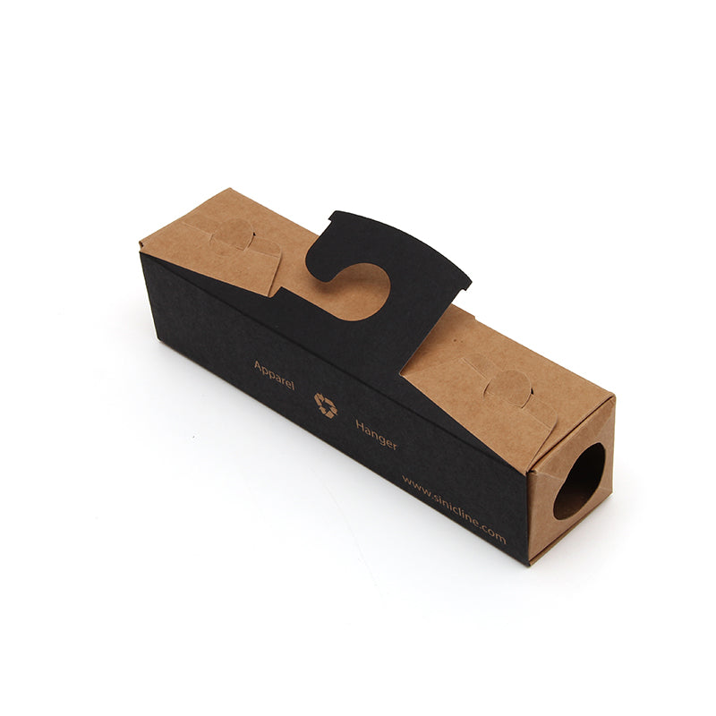 Custom Kraft Paper Hanger Packaging | Eco-Friendly Apparel Display Box