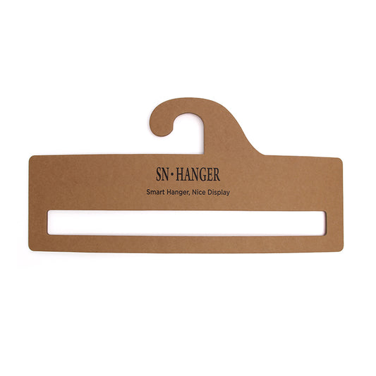 Custom Kraft Paper Hanger for Scarves Eco Friendly Display Wholesale