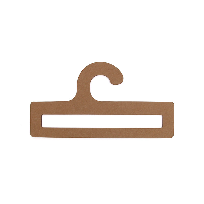 Eco Friendly Kraft Paper Scarf Hanger Custom Apparel Display Hook