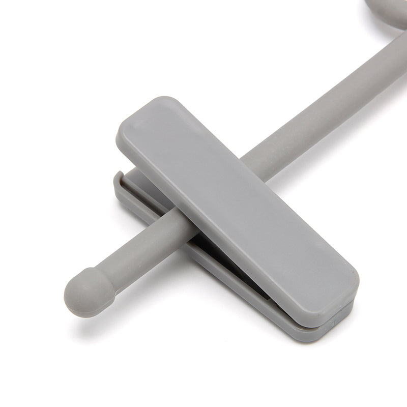 Durable Plastic Clothes Hanger with Adjustable Clips for Pants & Skirts