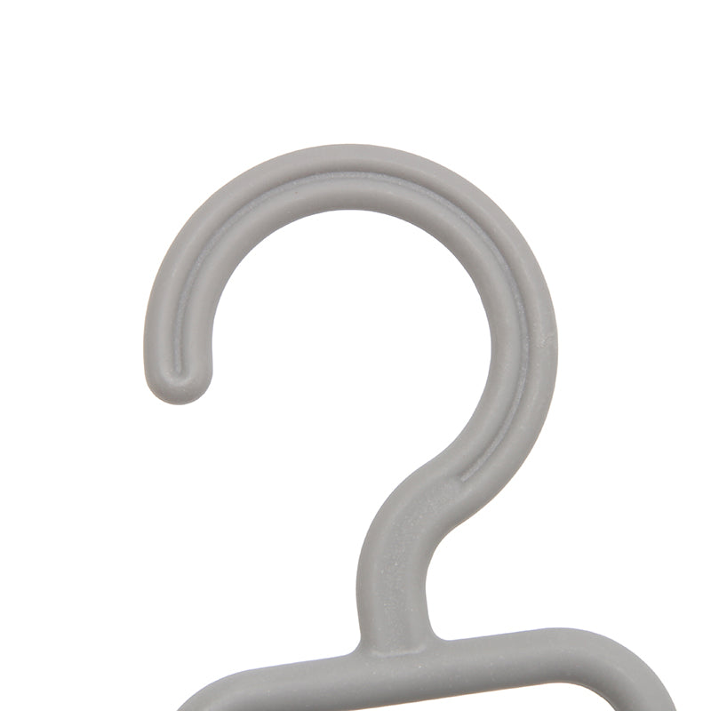 Durable Plastic Clothes Hanger with Adjustable Clips for Pants & Skirts