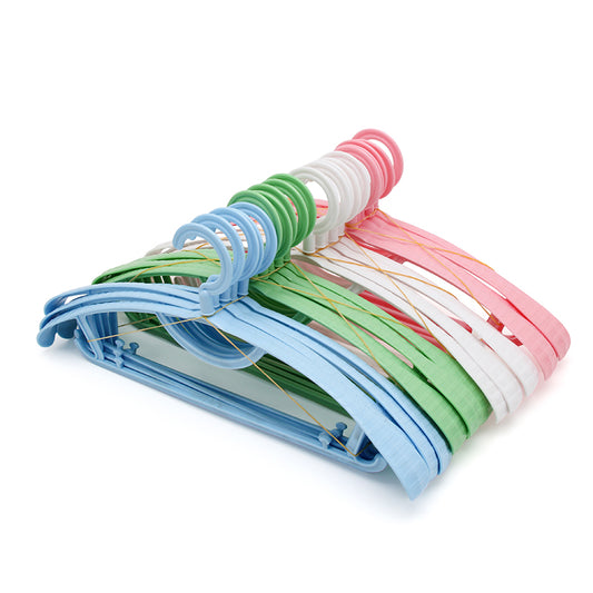 Customizable Multi-Color Plastic Clothes Hangers with Logo Printing