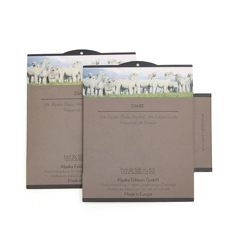 Custom Sock Hanging Card 350g White Card with Matte Lamination