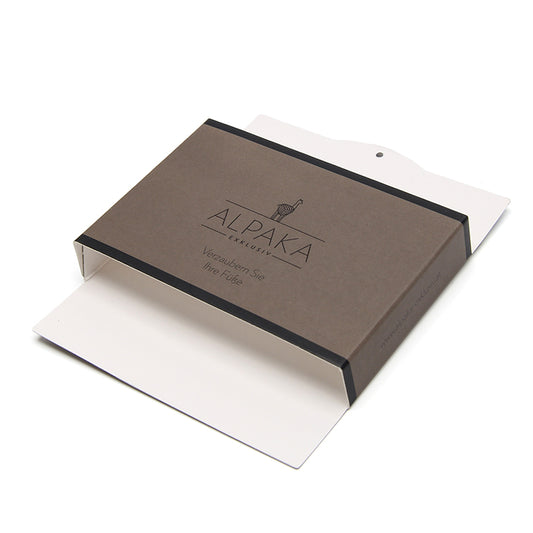 Custom Sock Hanging Card 350g White Card with Matte Lamination