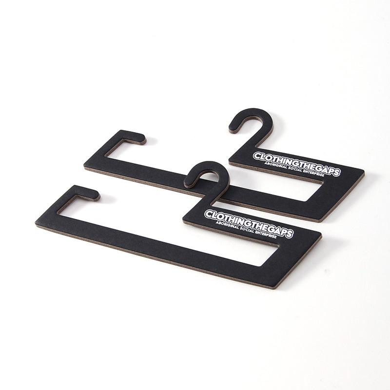 Custom Logo Cardboard Display Hook Black Kraft Paper Finish