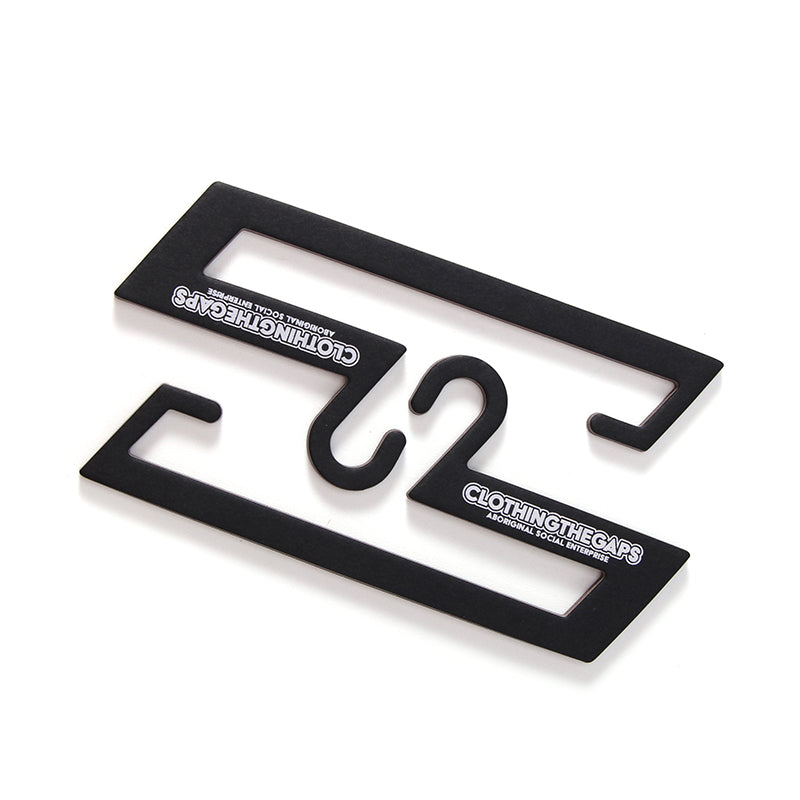 Custom Logo Cardboard Display Hook Black Kraft Paper Finish