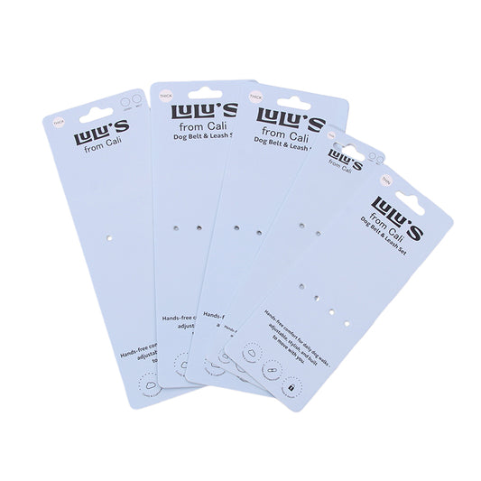 Custom Dog Belt & Leash Set Display Card for Retail & Brands