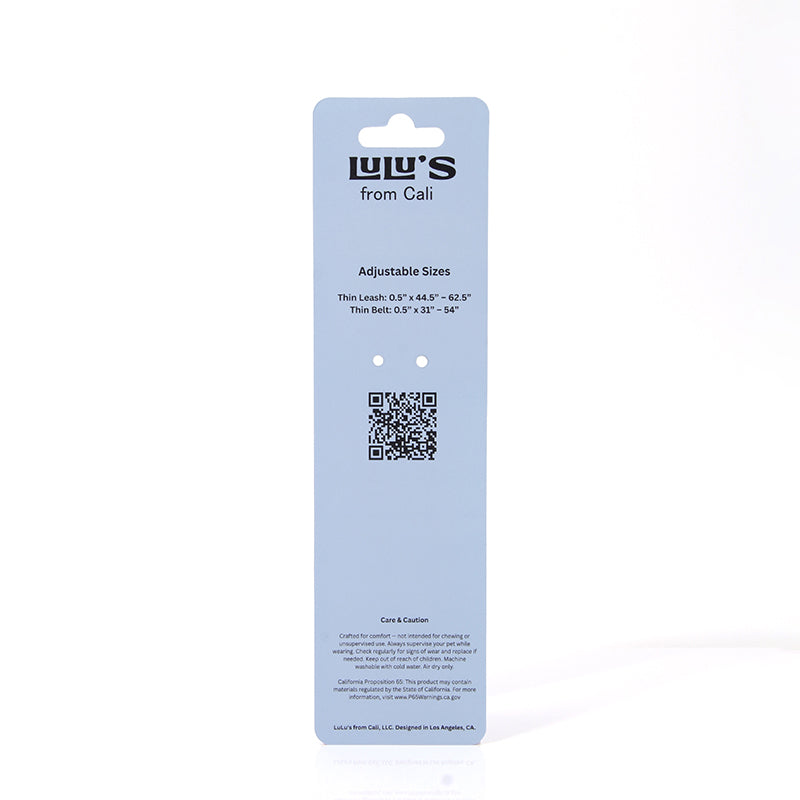 Custom Dog Belt & Leash Set Display Card for Retail & Brands