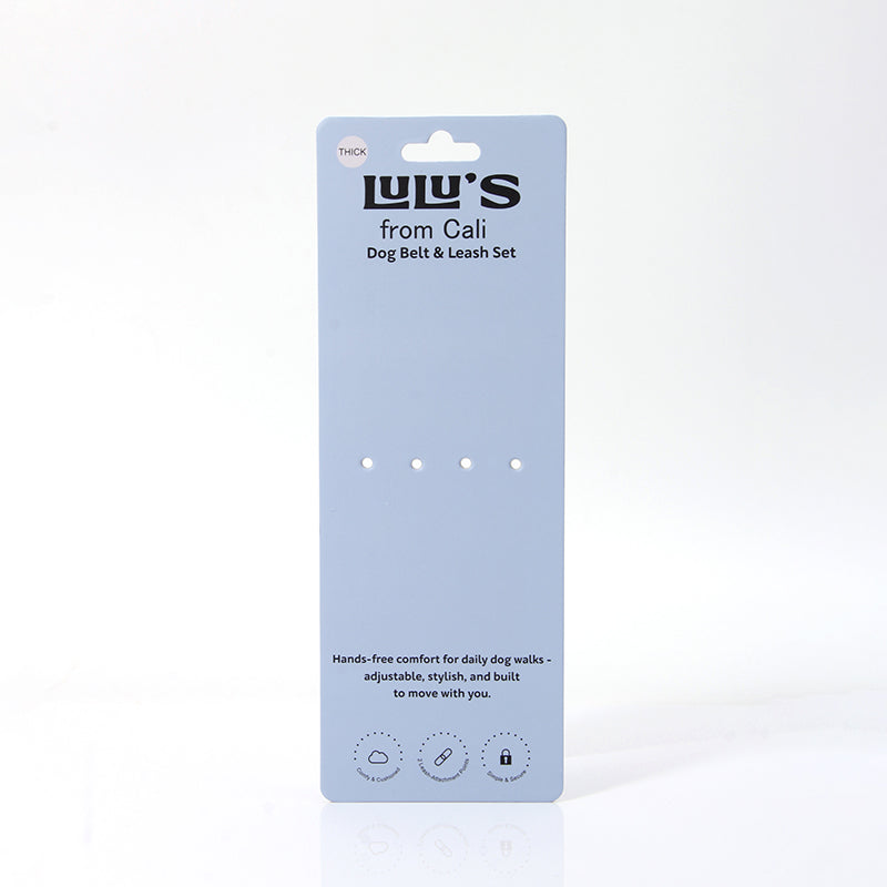 Custom Dog Belt & Leash Set Display Card for Retail & Brands