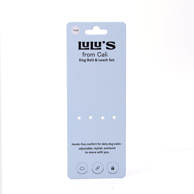 Custom Dog Belt & Leash Set Display Card for Retail & Brands
