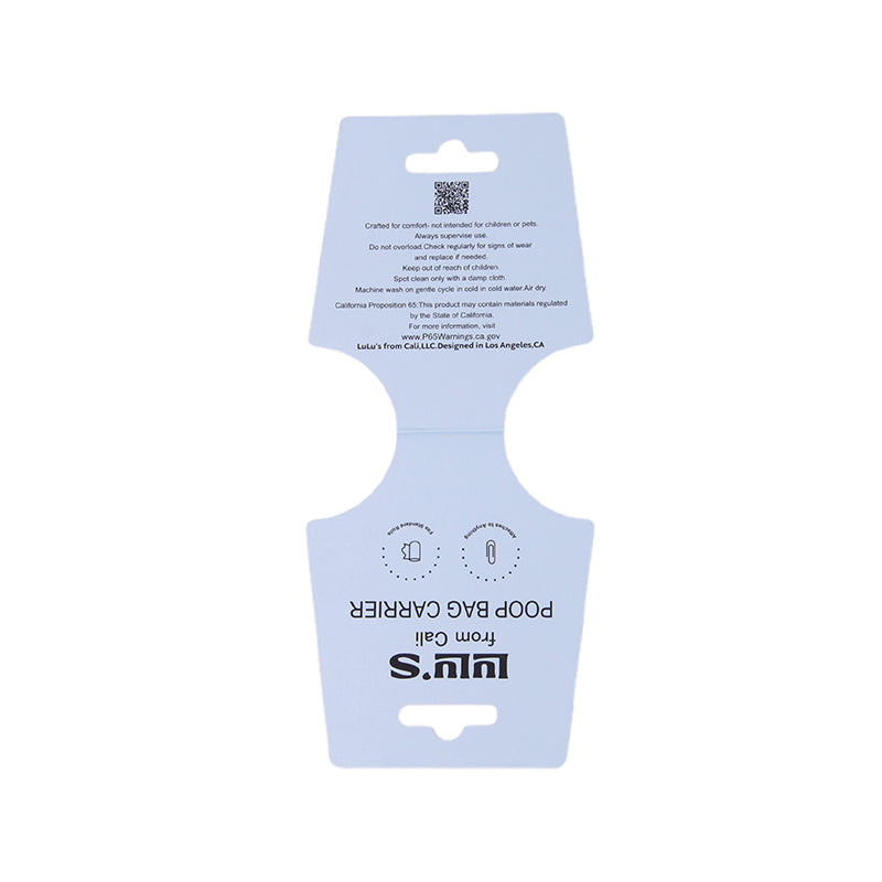 Custom Poop Bag Carrier Display Card for Retail & Brands