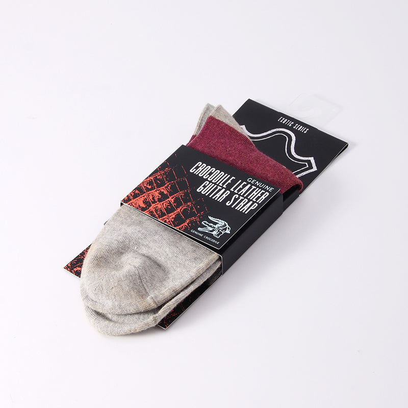 Custom Sock Packaging Card with Hook and Loop Fasteners