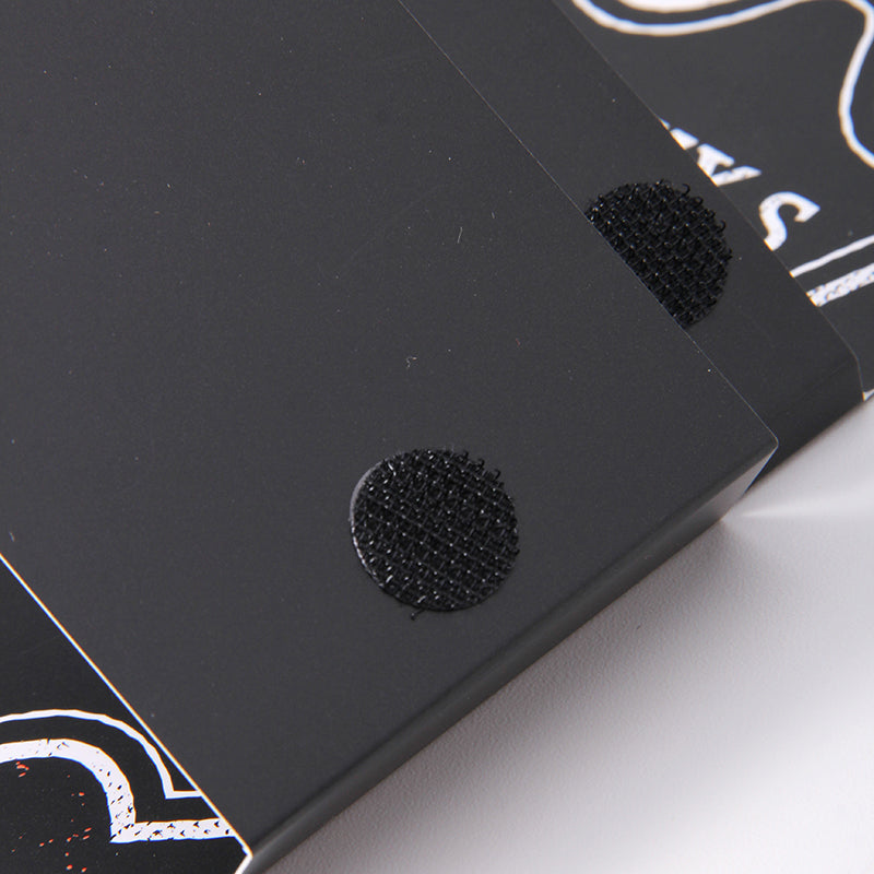 Custom Sock Packaging Card with Hook and Loop Fasteners