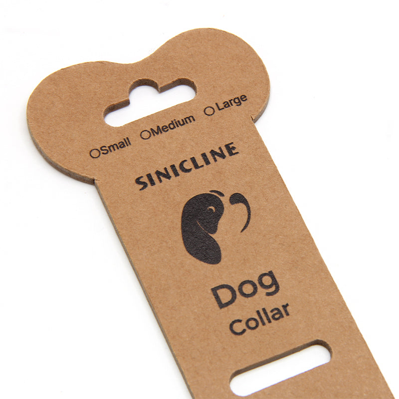 Custom Kraft Paper Dog Collar Display Card Bone Shape Hanger