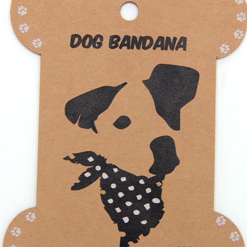 Custom Kraft Paper Dog Bandana Packaging Card Eco Display Hanger