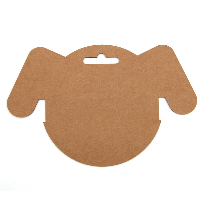 Custom Kraft Paper Dog Bow Tie Display Hanger – Die-Cut Pet Packaging