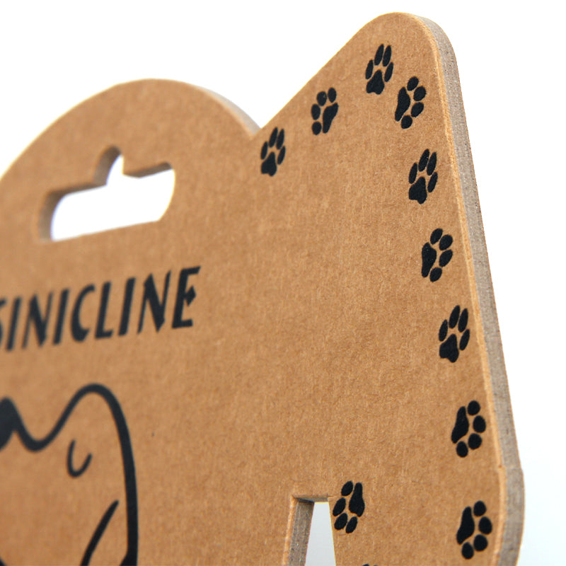 Custom Kraft Paper Dog Bow Tie Display Hanger – Die-Cut Pet Packaging