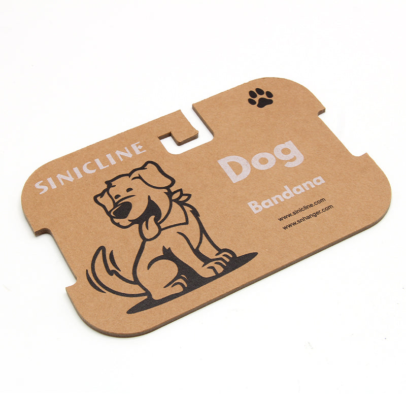 Custom Kraft Display Card for Dog Bandana Eco Friendly Packaging