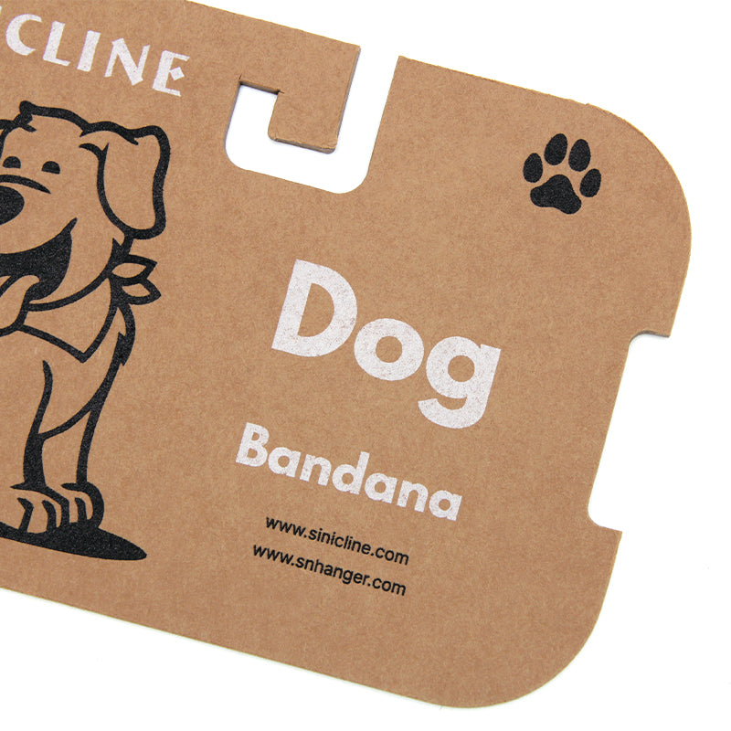 Custom Kraft Display Card for Dog Bandana Eco Friendly Packaging