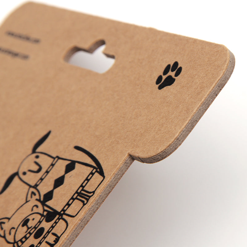 Custom Kraft Display Card for Dog Bandana Retail Packaging