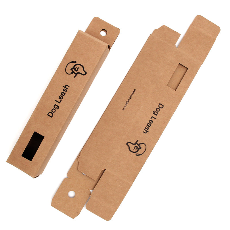 Custom Kraft Paper Hanging Box for Dog Leash Packaging