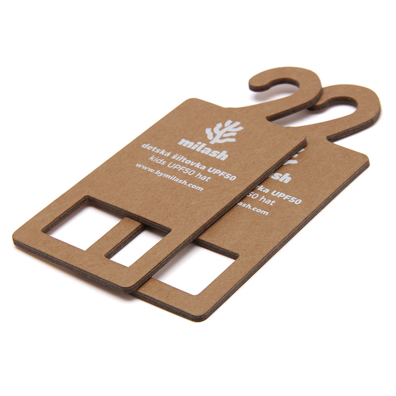 Custom Kraft Paper Hanger Tag for Apparel Accessories