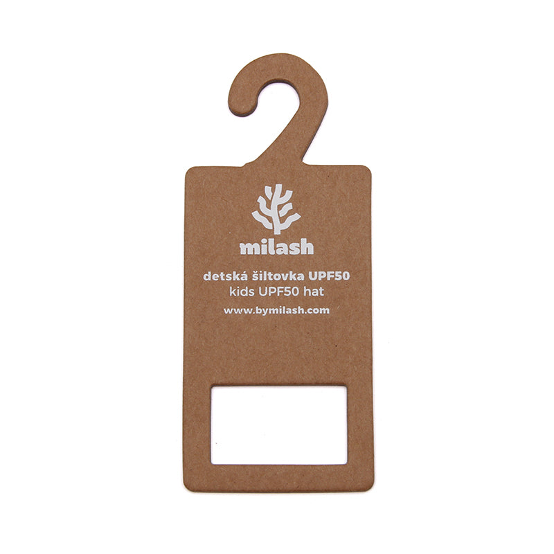Custom Kraft Paper Hanger Tag for Apparel Accessories