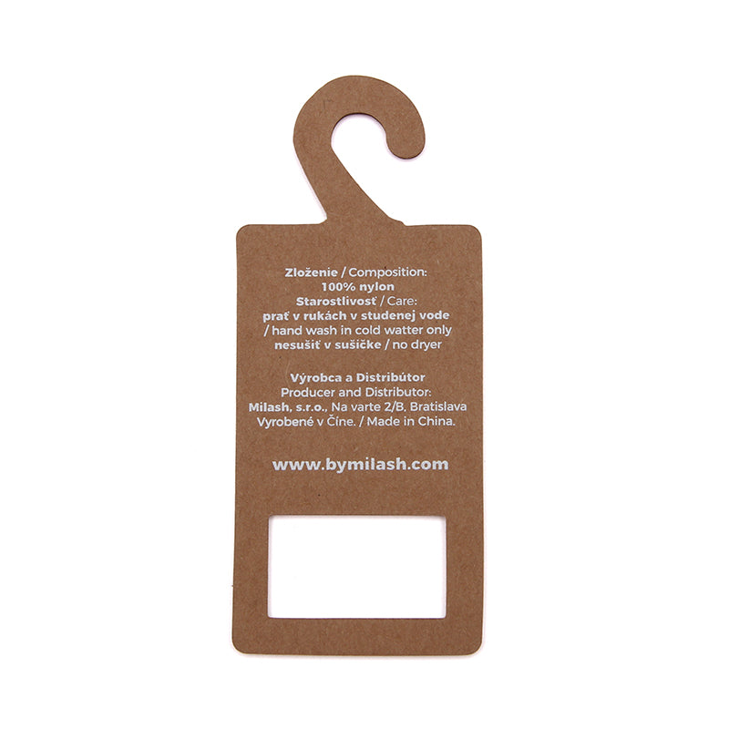 Custom Kraft Paper Hanger Tag for Apparel Accessories