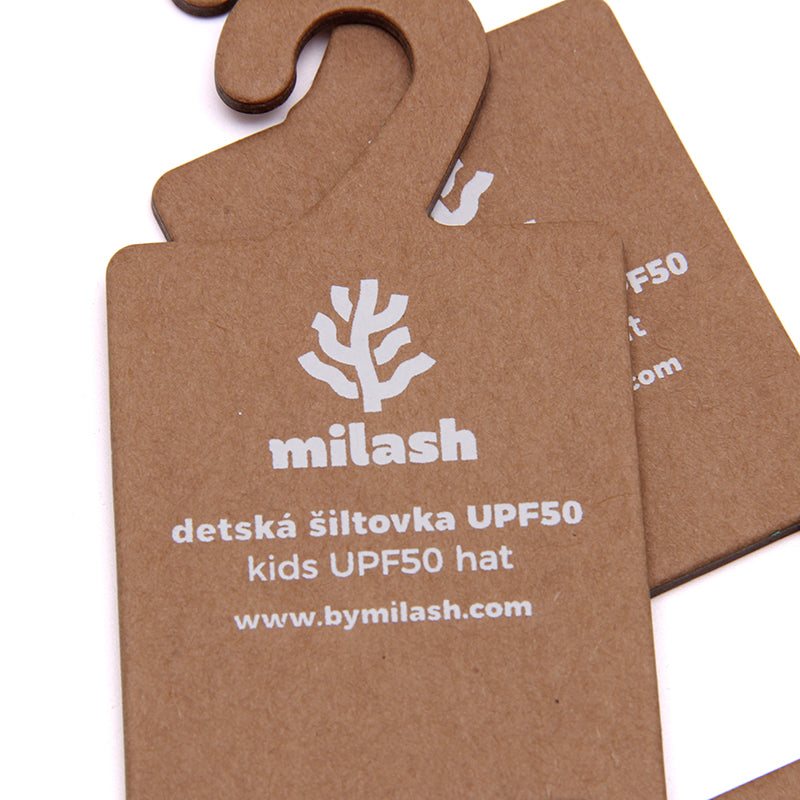 Custom Kraft Paper Hanger Tag for Apparel Accessories