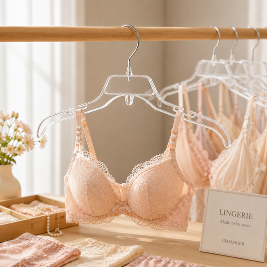 Clear Plastic Lingerie Hangers