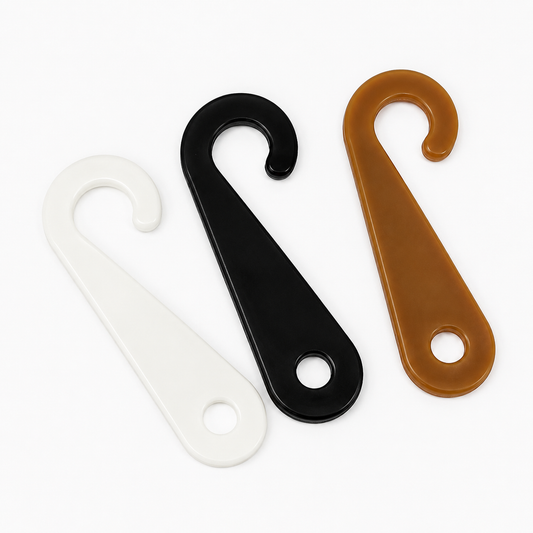 Small Flat Plastic J Hook Hanger for Hats and Socks Packaging & Display