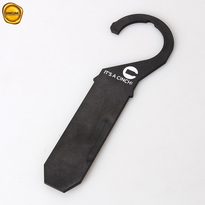 30mm*160mm Black 2.5mm Plastic Belt Hook For Shop Display