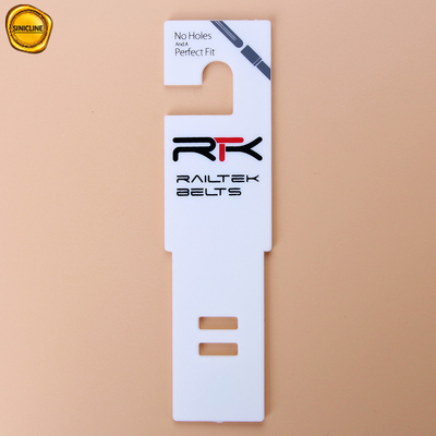 Customized Unfold White Shop Display Hooks 40mm*153mm