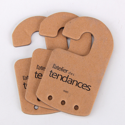Eco Friendly Punching Hole 2.5mm Cardboard Hangers For Scarves