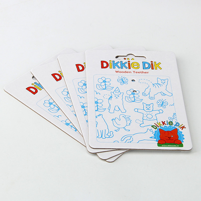700gsm Paper 14cm*20cm Printable Product Header Cards For Kids Toys
