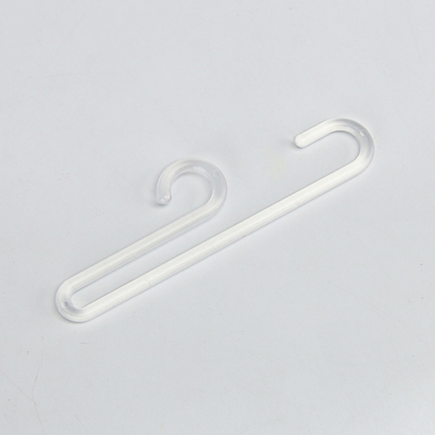 105mmx23mm Recyced White PE Sock Clothes Hanger For Drying Dispaly