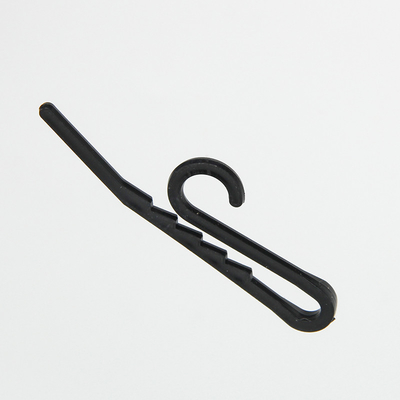 Sticker Logo Simple Small Black Plastic Sock Hangers For Display