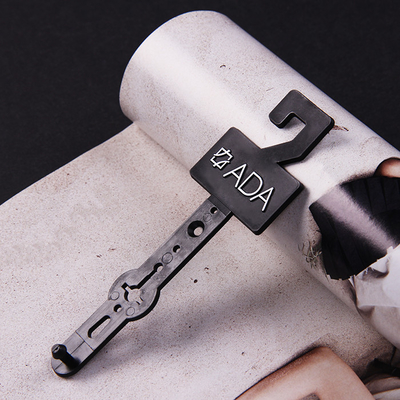 Custom Silver Foil Printing Logo Belt Plastic Hanger 40mmx127mm