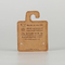 Customized Printing FSC Certified Kraft Paper Cardboard Hanger Display Tag For Wrist